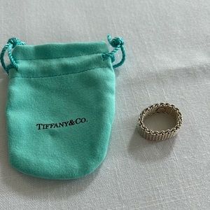 Tiffany & Co. RARE Somerset Mesh Ring Sz.8